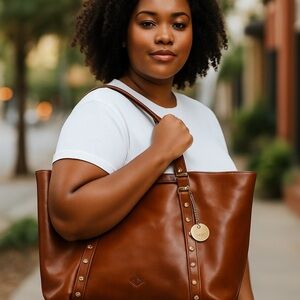 NWT Patricia Nash Benvenuto Heritage Collection‎ Leather Tote Bag